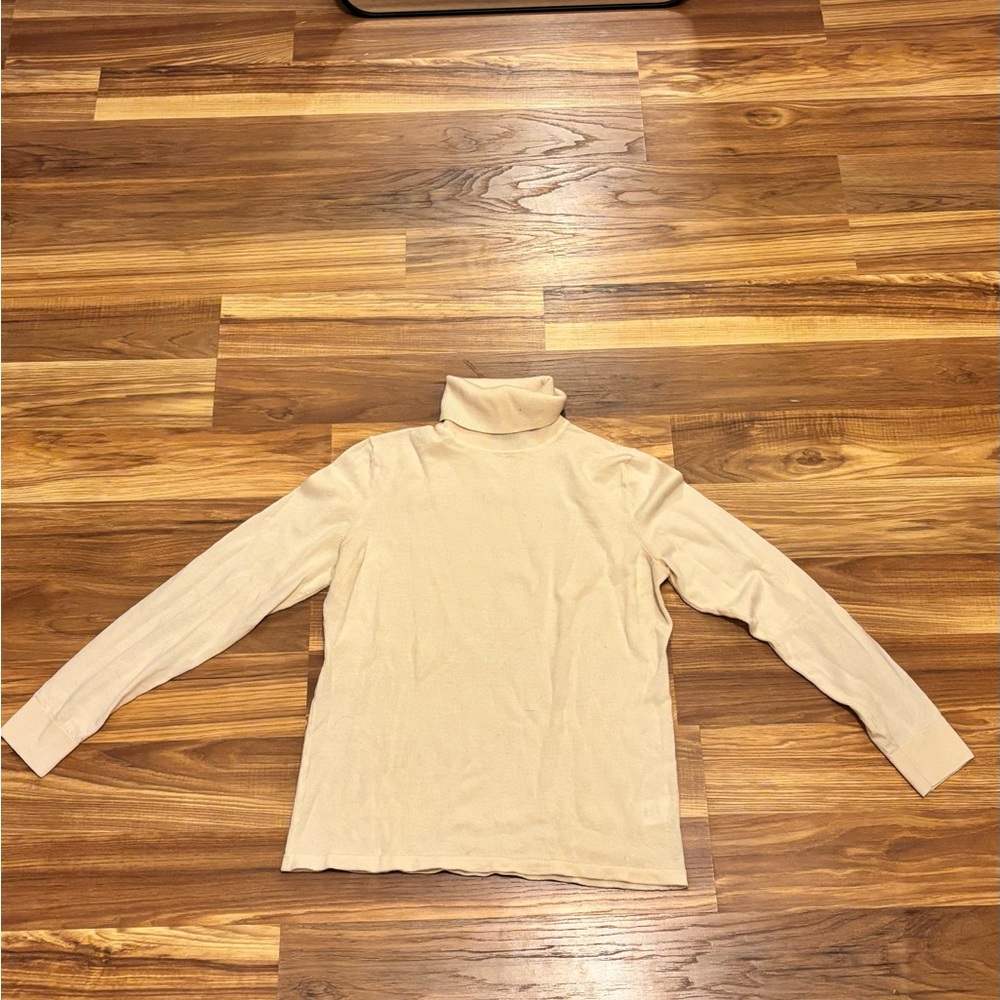 Lord & Taylor Cream Merino Sweater